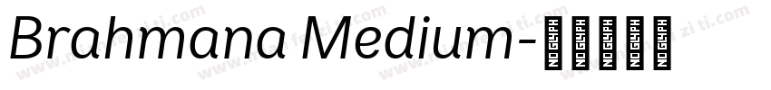 Brahmana Medium字体转换